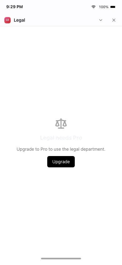 Legal on phone